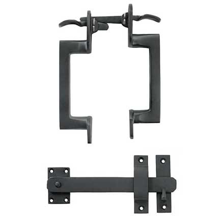 Forever Hardware [F2-340] Solid Bronze Gate Double Thumb Latch - Arch End - 8&quot; L - 2 1/2&quot; to 2 7/8&quot; Thick Gate