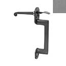 Forever Hardware [F2-305-P] Solid Bronze Gate Thumb Latch - Oval End - Platinum Finish - 8" L