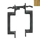 Forever Hardware [F2-330-C] Solid Bronze Gate Double Thumb Latch - Oval End - Champagne Finish - 8" L - 1 1/2" to 1 7/8" Thick Gate