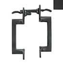Forever Hardware [F2-330-M] Solid Bronze Gate Double Thumb Latch - Oval End - Midnight Finish - 8" L - 1 1/2" to 1 7/8" Thick Gate