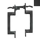 Forever Hardware [F2-335-M] Solid Bronze Gate Double Thumb Latch - Oval End - Midnight Finish - 8" L - 2" to 2 3/8" Thick Gate