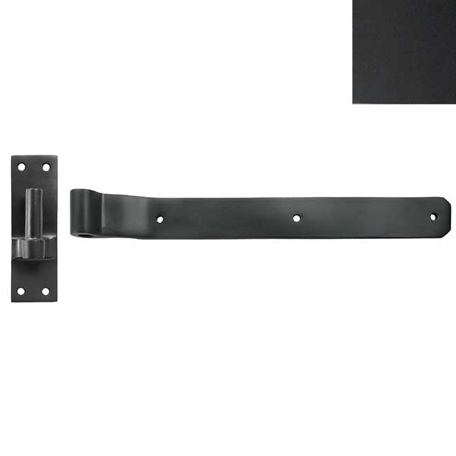 Forever Hardware [F4317M] Solid Bronze Gate Band Hinge Beveled End Midnight Finish 2" H