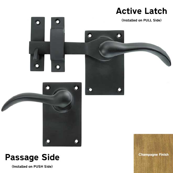 Forever Hardware F1-101-00-LH-C] Gate Drop Bar Latch