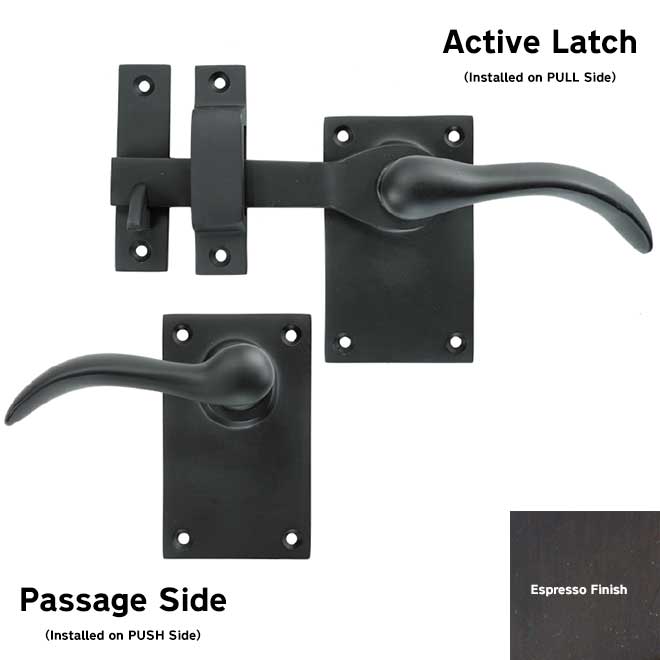 Forever Hardware F1-101-00-LH-E] Gate Drop Bar Latch