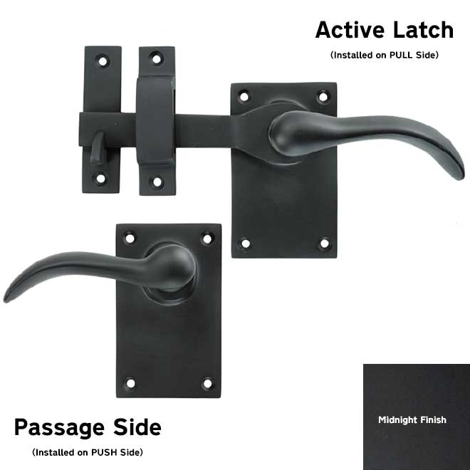 Forever Hardware F1-101-00-LH-M] Gate Drop Bar Latch