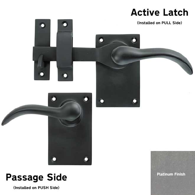 Forever Hardware F1-101-00-LH-P] Gate Drop Bar Latch