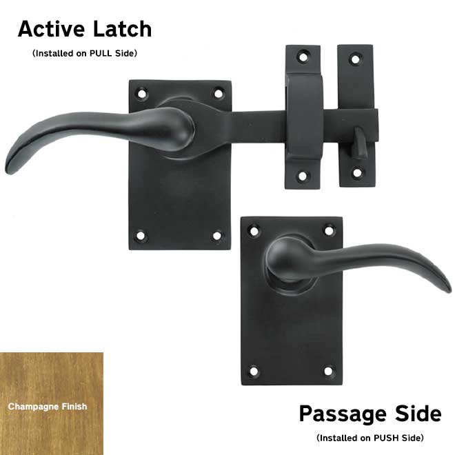 Forever Hardware F1-101-00-RH-C] Gate Drop Bar Latch