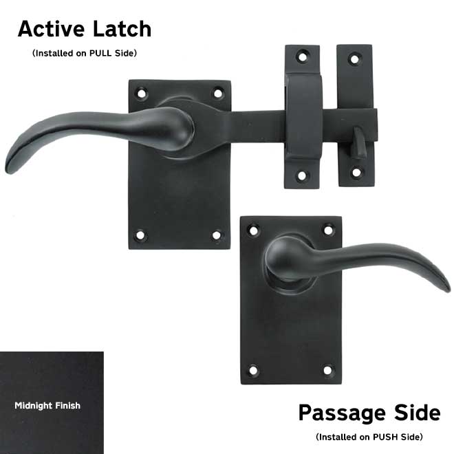 Forever Hardware F1-101-00-RH-M] Gate Drop Bar Latch