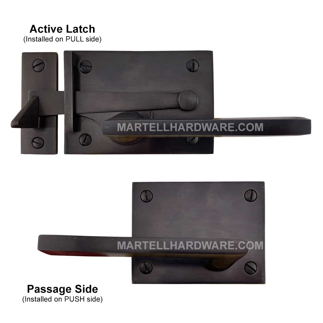 Forever Hardware [F1-550-00-SET-LH] Gate Drop Bar Latch