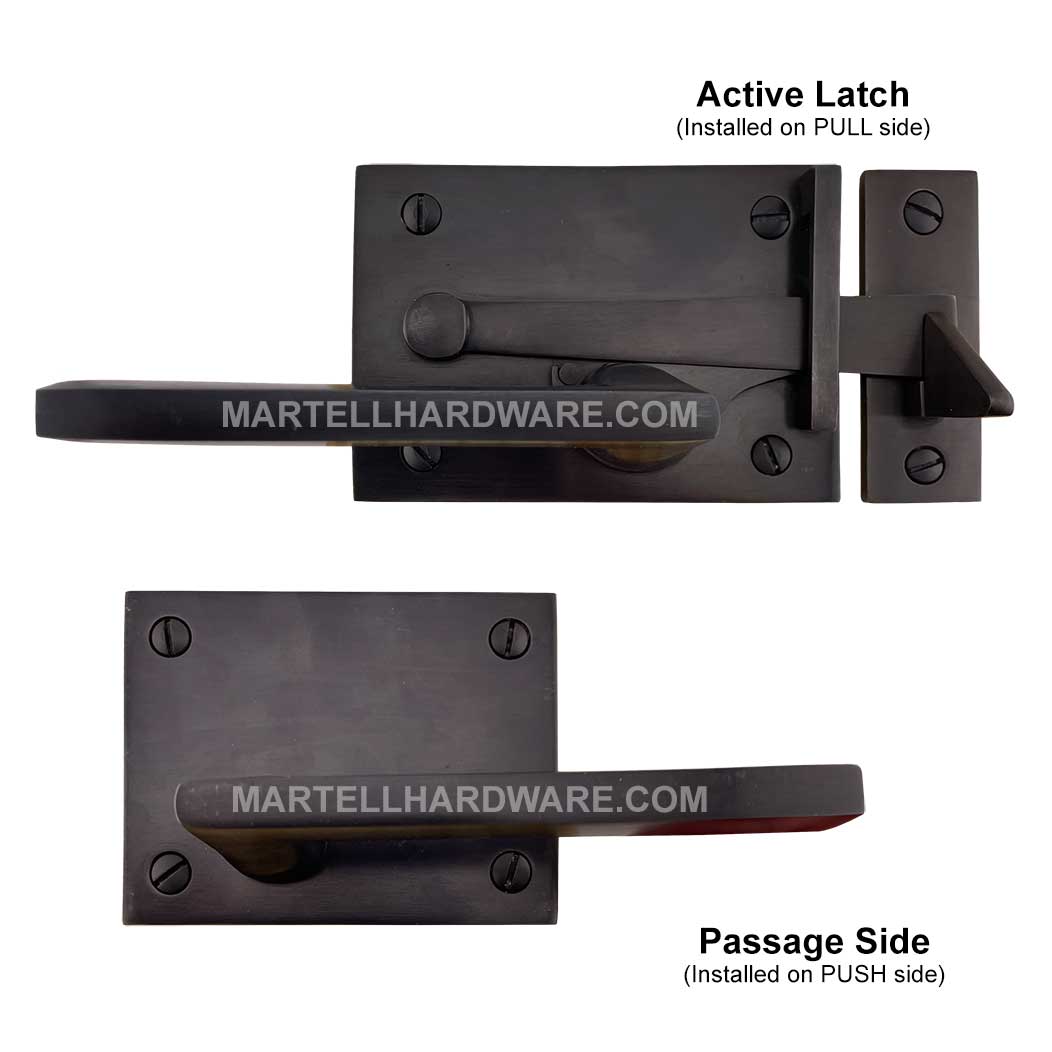Forever Hardware [F1-550-00-SET-RH] Gate Drop Bar Latch
