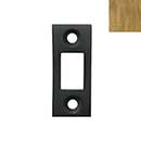 Forever Hardware [F2-510-C] Solid Bronze Gate Drop Bar Mortise Plate - Champagne Finish