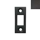Forever Hardware [F2-510-M] Solid Bronze Gate Drop Bar Mortise Plate - Midnight Finish