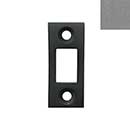 Forever Hardware [F2-510-P] Solid Bronze Gate Drop Bar Mortise Plate - Platinum Finish