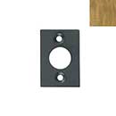 Forever Hardware [F2-800-S-C] Solid Bronze Gate Cane Bolt Receiver Plate - Square - Champagne Finish