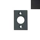 Forever Hardware [F2-800-S-M] Solid Bronze Gate Cane Bolt Receiver Plate - Square - Midnight Finish