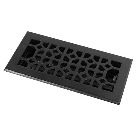 HRV Industries [01-210-A-19] Cast Iron Decorative Floor Register Vent Cover - Legacy Classic - Black Finish - 2&quot; x 10&quot;