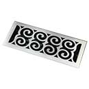 HRV Industries [07-414-C] Brass Decorative Floor Register Vent Cover - Legacy Scroll - 4&quot; x 14&quot;