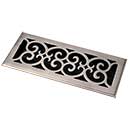 HRV Industries [06-214-C] Brass Decorative Floor Register Vent Cover - Scroll - 2&quot; x 14&quot;