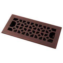 Hrv Industries 01 414 C 10 Brass Decorative Floor Register Vent