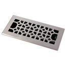 HRV Industries [01-612-C-15] Brass Decorative Floor Register Vent Cover - Legacy Classic - Brushed Nickel Finish - 6" x 12"