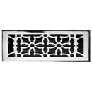HRV Industries [02-210-C-26] Brass Decorative Floor Register Vent Cover - Oriental - Polished Chrome Finish - 2" x 10"