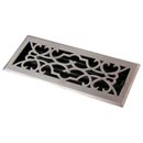 HRV Industries [03-610-C-15] Brass Decorative Floor Register Vent Cover - Victorian - Brushed Nickel Finish - 6" x 10"