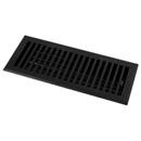 HRV Industries [04-210-A-19] Cast Iron Decorative Floor Register Vent Cover - Contemporary - Black Finish - 2" x 10"