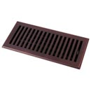 HRV Industries [04-614-C-10] Brass Decorative Floor Register Vent Cover - Contemporary - Oil Rubbed Bronze Finish - 6" x 14"