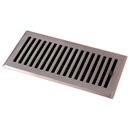 HRV Industries [04-614-C-15] Brass Decorative Floor Register Vent Cover - Contemporary - Brushed Nickel Finish - 6" x 14"