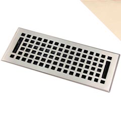HRV Industries [05-212-C-03] Brass Decorative Floor Register Vent Cover - Mission - Polished Brass Finish - 2&quot; x 12&quot;