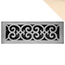 HRV Industries [06-412-C-03] Brass Decorative Floor Register Vent Cover - Scroll - Polished Brass Finish - 4" x 12"