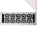 HRV Industries [07-212-C-26] Brass Decorative Floor Register Vent Cover - Legacy Scroll - Polished Chrome Finish - 2" x 12"