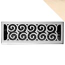 HRV Industries [07-414-C-03] Brass Decorative Floor Register Vent Cover - Legacy Scroll - Polished Brass Finish - 4" x 14"