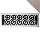 HRV Industries [07-414-C-15] Brass Decorative Floor Register Vent Cover - Legacy Scroll - Brushed Nickel Finish - 4" x 14"