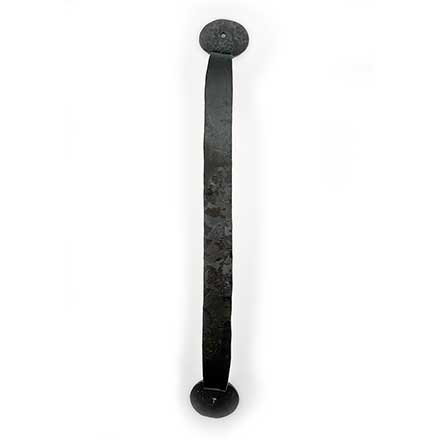 Hammered Hinges [306.12] Forged Iron Appliance Pull - Bean Ends - 11 1/4" C/C - 12" L