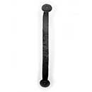 Hammered Hinges [306.12] Forged Iron Appliance Pull - Bean Ends - 11 1/4" C/C - 12" L