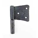 Hammered Hinges [102.05L-GM] Forged Iron Cabinet Hinge - Original Flag - Left Mount w/ 1/2 Mortise Post - 1 3/4" Flag