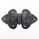 Hammered Hinges [117.25] Forged Iron Cabinet Acorn Hinge - 2 1/2" H x 4 3/8" W
