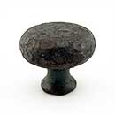 Hammered Hinges [401.BG] Forged Iron Cabinet &amp; Drawer Knob - Large Mushroom - 1 1/4" Dia.
