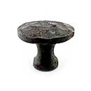 Hammered Hinges [402.BG] Forged Iron Cabinet &amp; Drawer Knob - Arched Profile - 1 1/4" Dia.
