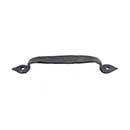 Hammered Hinges [301.05] Forged Iron Cabinet &amp; Drawer Pull - Heart Ends - 4&quot; C/C - 5&quot; L
