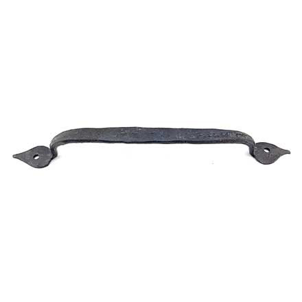 Hammered Hinges [301.07] Forged Iron Cabinet &amp; Drawer Pull - Heart Ends - 5&quot; C/C - 7&quot; L