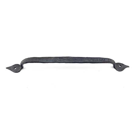 Hammered Hinges [301.09] Forged Iron Cabinet &amp; Drawer Pull - Heart Ends - 7&quot; C/C - 9&quot; L