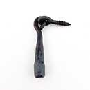 Hammered Hinges [305.01] Forged Iron Cabinet &amp; Drawer Threaded Pull - Tear Drop - 1&quot; L