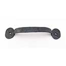 Hammered Hinges [306.05] Forged Iron Cabinet &amp; Drawer Pull - Bean Ends - 4&quot; C/C - 5&quot; L
