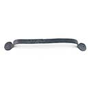 Hammered Hinges [306.09] Forged Iron Cabinet &amp; Drawer Pull - Bean Ends - 8&quot; C/C - 9&quot; L