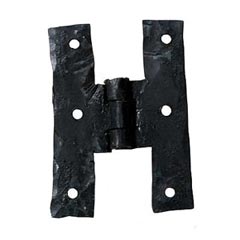 Hammered Hinges [103.03] Handmade Wrought Iron Cabinet H Hinge - 2&quot; W x 3&quot; H