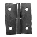 Hammered Hinges [108G.20R] Wrought Iron Cabinet Slip Hinge - Right - 1 11/16" W x 2" H