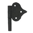 Hammered Hinges [114.20L-GM] Wrought Iron Cabinet Hinge - Spear Flag - Left Mount w/ 1/2 Mortise Post - 1 7/8&quot; Flag