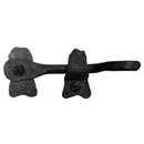Hammered Hinges [708.04] Wrought Iron Cabinet Latch - Fish Tail - 4" L